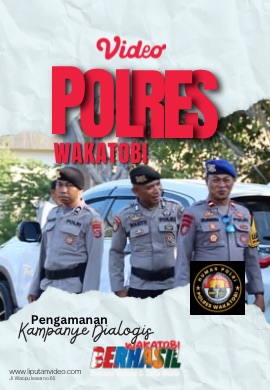 Pengamanan Polisi Jamin KelancaranKampanye Paslon Haliana - Safia di Desa Matahora Wangi-wangi Selatan