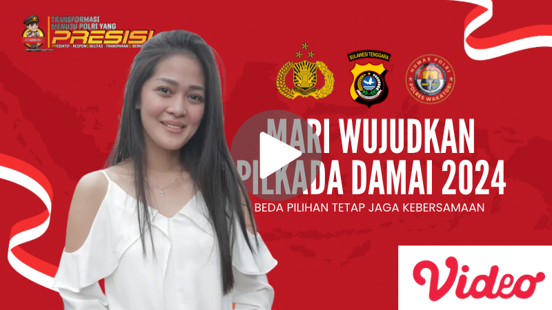 Gracia indri "Mari wujudkan Pilkada Damai 2024"