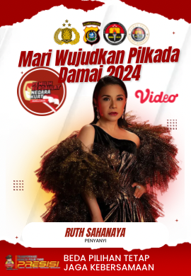 Ruth Sahanaya Penyanyi Mari wujudkan Pilkada Damai 2024