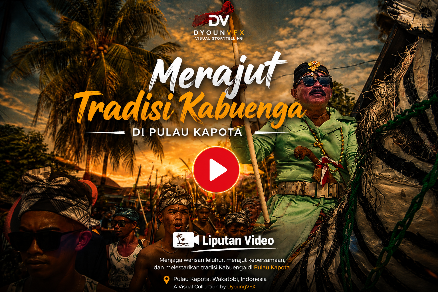 Merajut tradisi kabuenga di pulau kapota
